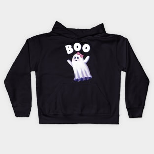 Ghost Girl says Boo Kids Hoodie